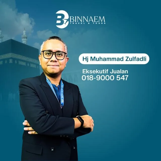 Hj Muhammad Zulfadli, Eksekutif Jualan Binnaem Travel, 018-9000 547
